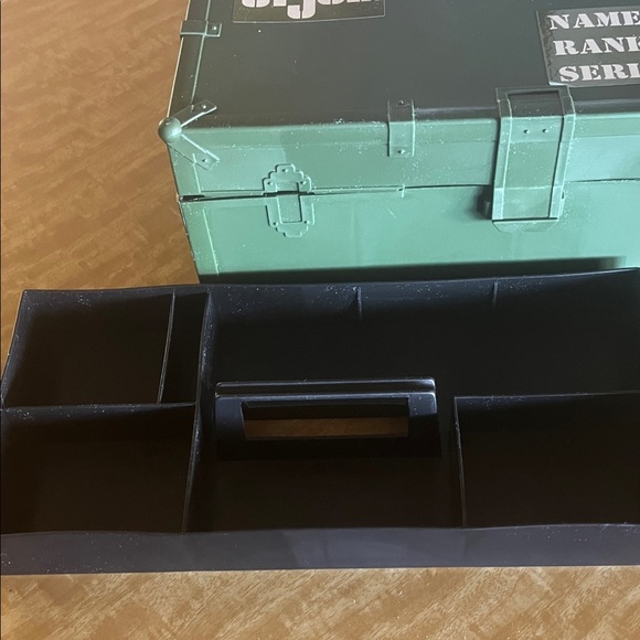 GI JOE Green and Black Toy from 1993 “guys” Storage Box w/ insert tray - Picture 2 of 15